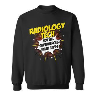 Radiology Tech Superhero Comic Idea Sweatshirt - Monsterry DE