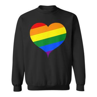 Rainbow Shape Heart Sweet Cute Valentines Day Sweatshirt - Monsterry DE