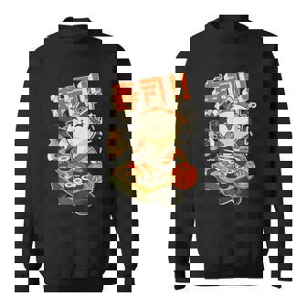 Ramen Clothing Graphic Cat Sushi Kawaii Anime Japanese Sweatshirt - Thegiftio