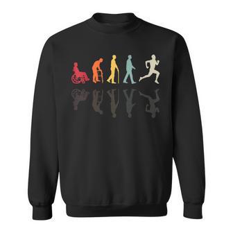 Therapist Human Evolution Vintage Physiotherapist Sweatshirt - Monsterry DE