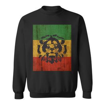 Rasta Reggae Lion Flag Jamaica For Rastafari Lover Sweatshirt - Monsterry AU