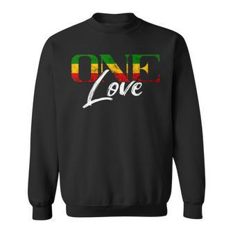 Rastafari One Love Reggae Roots Jamaica Rasta Reggae Sweatshirt - Thegiftio UK