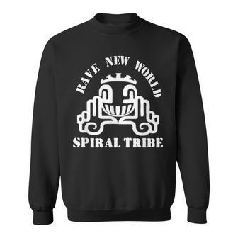 Rave New World Spiral Tribe Techno Hardstyle Gabber Goa Sweatshirt - Thegiftio UK