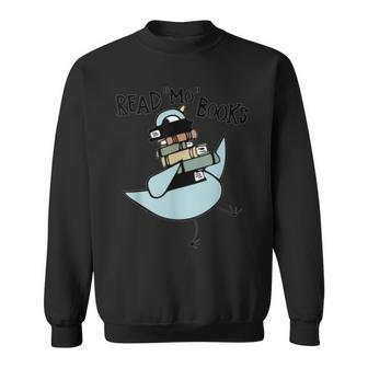 Read Mo Books Pigeon Library Reading Books Reader 2024 Sweatshirt - Seseable