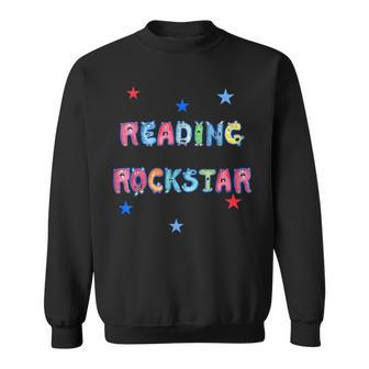 Reading Rockstar Cool Monster Alphabet Letters Sweatshirt - Thegiftio UK