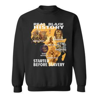Real Black History Started Before Slavery Vintage African Sweatshirt - Thegiftio UK