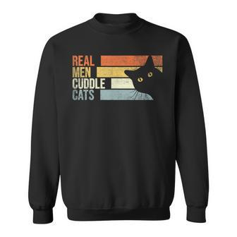 Real Cuddle Cats Cats Lover For Men Sweatshirt - Seseable