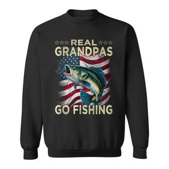 Real Grandpas Go Fishing Largemouth Bass Sweatshirt - Monsterry AU