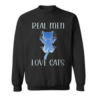 Real Love Cats Memorials Cat Lover For Father's Day Sweatshirt - Thegiftio UK
