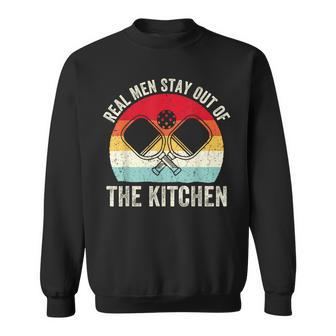 Real Stay Out Of The Kitchen Pickleball Player Vintage Sweatshirt - Monsterry