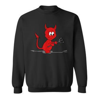 Red Devil Sweatshirt - Seseable