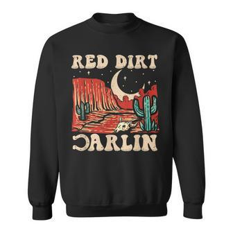 Red Dirt Country Music Western Theme Sweatshirt - Monsterry UK