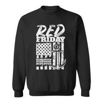 Red Friday Deployed Navy Family Sweatshirt - Monsterry