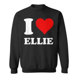 Red Heart I Love Ellie Sweatshirt - Seseable