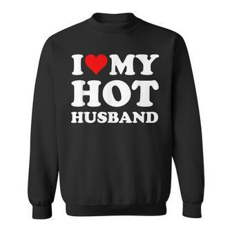 Red Heart I Love My Hot Husband Sweatshirt - Thegiftio UK