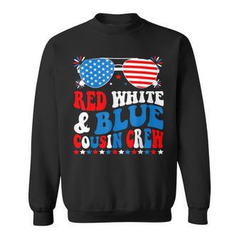 Red White And Blue Cousin Crew 4Th Of July American Flag Sweatshirt - Monsterry UK