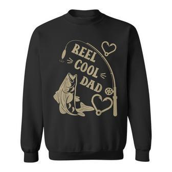 Reel Cool Dad Fishing Lover Father's Day Fisherman Daddy Sweatshirt - Thegiftio UK