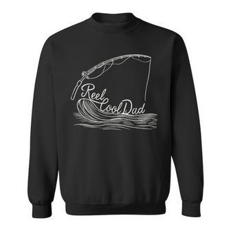 Reel Cool Dads Best Father Fishing Enthusiast Fathers Day Sweatshirt - Seseable