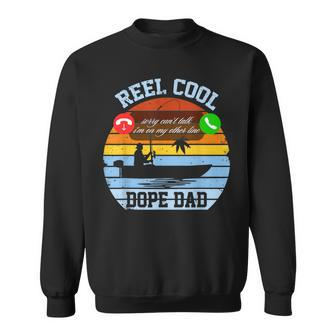 Reel Cool Fishing Dad Classic Black Men'sFather's Sweatshirt - Monsterry
