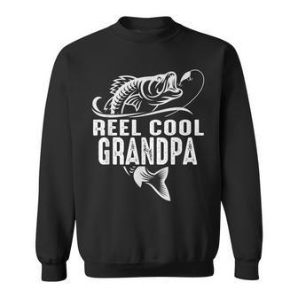 Reel Cool Grandpa Fishing Dad Father's Day Fisherman Sweatshirt - Thegiftio UK