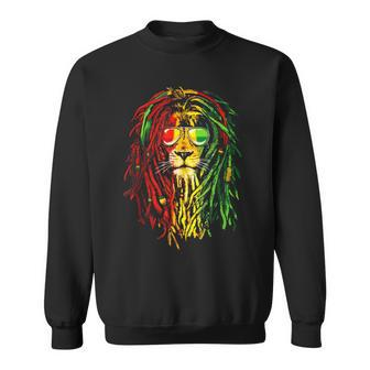 Reggae Music Lovers Jamaican Royal Lion Sweatshirt - Thegiftio UK