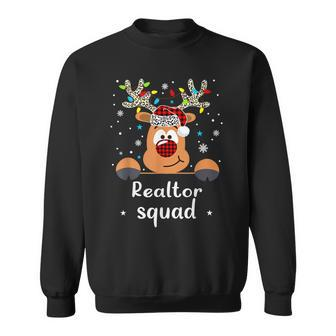 Reindeer Realtor Squad Christmas School Matching Sweatshirt | Mazezy