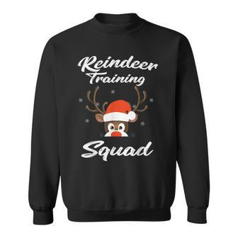 Reindeer Training Squad Christmas Pajama Xmas Sweatshirt - Seseable