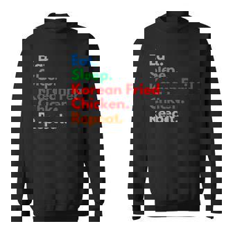Repetición De Pollo Frito Coreano Eat Sleep Para Los Amantes Del Pollo Camisa de entrenamiento - Regaloses