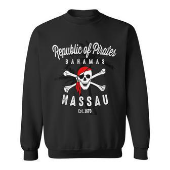 Republic Of Pirates Nassau Bahamas Vintage Summer Sweatshirt - Monsterry