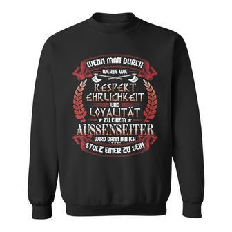 Respekt Ehrlichkeit Loyalität Nordic Mythology Viking Black Sweatshirt - Seseable
