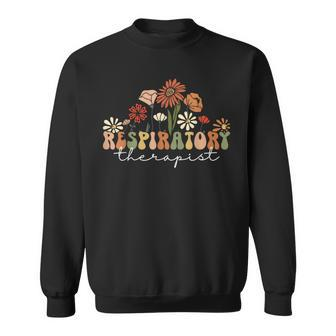 Respiratory Therapy Rt Therapist Rt Care Week Groovy Sweatshirt - Seseable