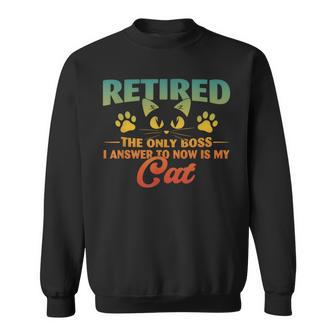 Retired Cat Retirement 2024 Decoration Women Sweatshirt - Monsterry DE