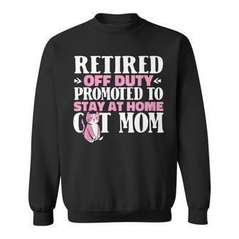 Retired Cat Pensioner Retire Retirement Sweatshirt - Monsterry CA
