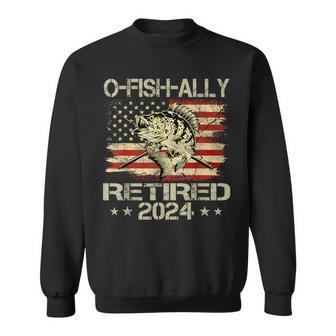 Retirement 2024 Fisherman O-Fish-Ally Retired 2024 Sweatshirt - Monsterry AU
