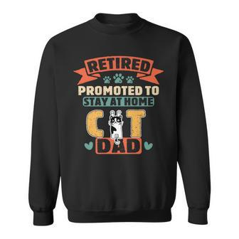 Retirement Cats Owner Dog Paw Cat Dad Sweatshirt - Monsterry UK