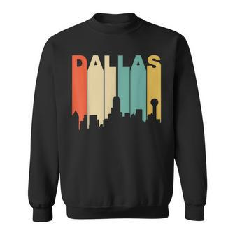 Retro 1970'S Style Dallas Texas Skyline Sweatshirt - Monsterry CA