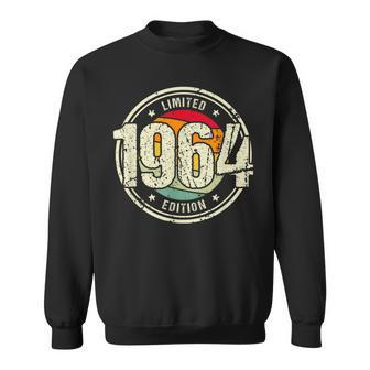 Retro 60 Year Old Vintage 1964 Limited Edition 60Th Birthday Sweatshirt - Thegiftio UK