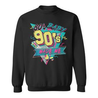 Retro 80S Baby 90S Made Me Vintage 90'S 1990S 1980S Sweatshirt - Monsterry