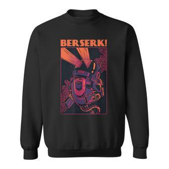 Retro Berserk Grafik Sweatshirt in Schwarz, Vintage Anime Design Tee - Seseable