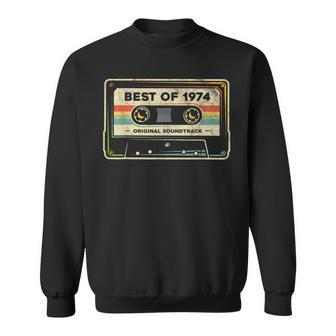 Retro Best Of 1974 Mixtape Vintage Fiftieth Birthday Cassete Sweatshirt - Monsterry UK