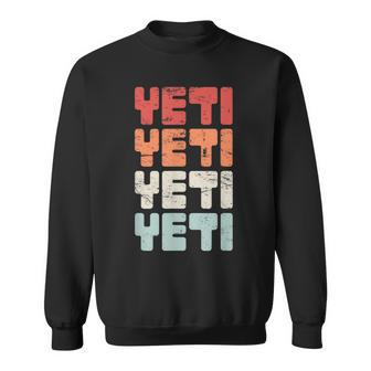 Retro Distressed Yeti Bigfoot Vintage Sweatshirt - Monsterry