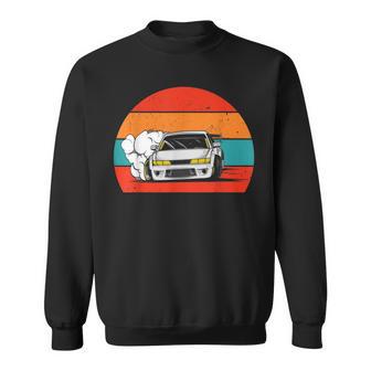 Retro Drifting Racecar Drift Car Sweatshirt - Monsterry CA