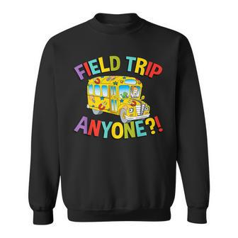Retro Field Trip Anyone Magic School Bus Driver Sweatshirt - Seseable