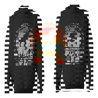 Retro Father's Day Fathers Best Dog Pitbull Dad Sweatshirt - Thegiftio UK