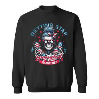Retro Getting Star Spangled Hammered America 4Th Of July Sweatshirt - Monsterry CA