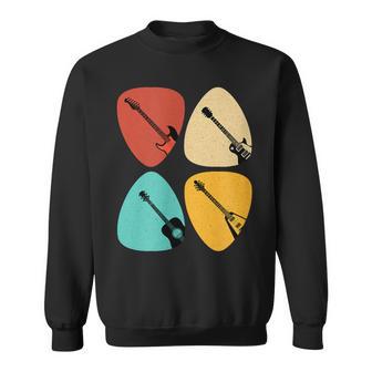 Retro Guitarist Vintage Musician Sweatshirt - Monsterry UK