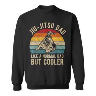 Retro Jiu-Jitsu Dad Bjj Father Vintage Sweatshirt - Monsterry CA