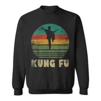 Retro Kung Fu Fighter Fighting Martial Arts Vintage Kung Fu Sweatshirt - Monsterry