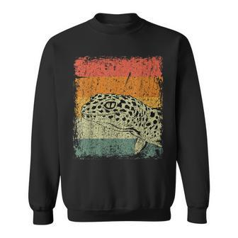 Retro Lizard Reptile Vintage Leopard Gecko Sweatshirt - Monsterry
