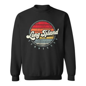 Retro Long Island Home State Cool 70S Style Sunset Sweatshirt - Monsterry DE